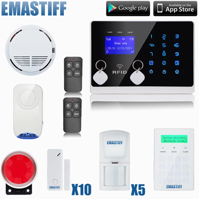 Wireless GSM Alarm System Dual Antenna Alarm Systems Security Home
