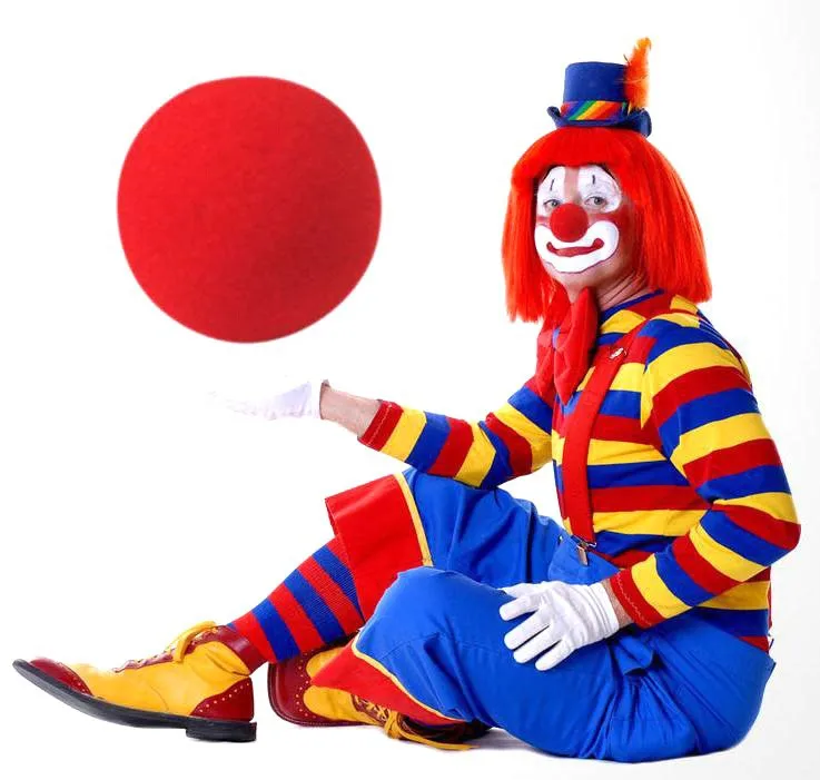 1000 шт. Забавные игрушки красный спонж пена фиксатор в виде шарика цирк клоунский нос комикс Хэллоуин костюм вечерние волшебное платье
