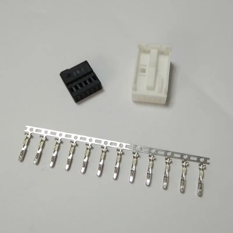 12Pin White Shell Housing Harness Aux Cable Connector Pins Contact Terminal for Ford BMW Opel VW Peugeot (7)
