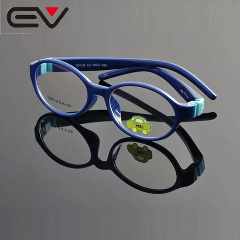 

EV TR90 Kids Eyewear Frames Optical Clear Lens Glasses Childrens Eyeglasses Frames With 0 Degree Plain Mirror Oculos EV0900