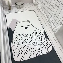 INS мода супер мягкое Фланелевое животное из мультфильмов коврик прикроватный коврик мягкий ковер для гостиной игровой коврик нескользящий коврик одеяло коврик для чайного столика