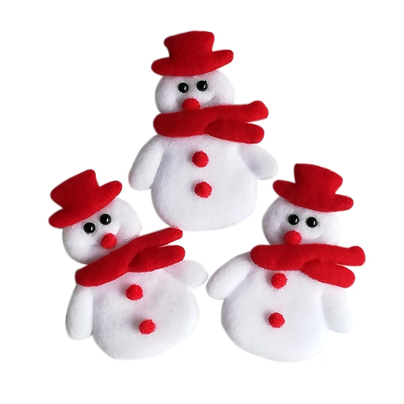 

20PCS Merry Christmas ornament snowman applique Christmas home decoration scrapbook accessory natal new year supply
