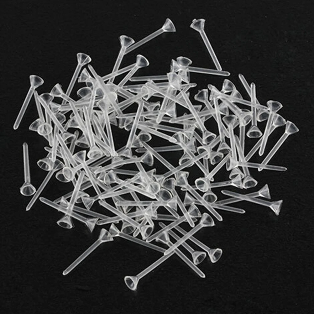 

100pcs/Pack Mini Fixed Glue Pin For Fairy Garden Miniatures Gnomes Moss Terrariums Resin Craft Figurines For Decor