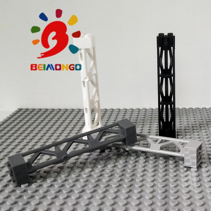 Бесплатная доставка! BEIMONGO Конструкторы MOC решетчатая башня 2x2x10 Вт/Крест столб 10