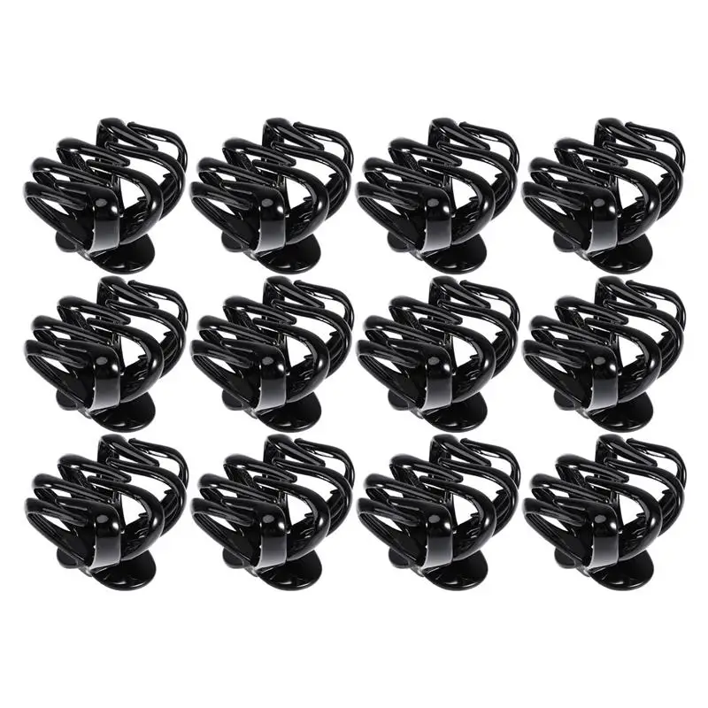 

12 Pcs Headdress Gripper Plastic Headdress Gripper Pinch Cock Headdress Gripper For Women 6.5cm Free Shipping Wholesale