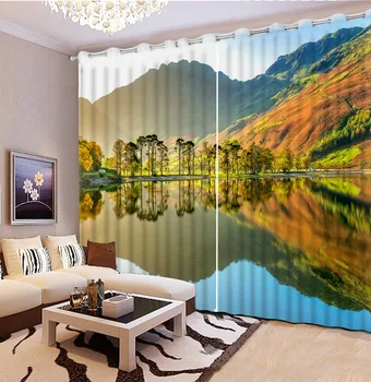

3D Window Curtain Luxury 3D Window Curtains Living Room bedroom spring curtains Blackout curtain