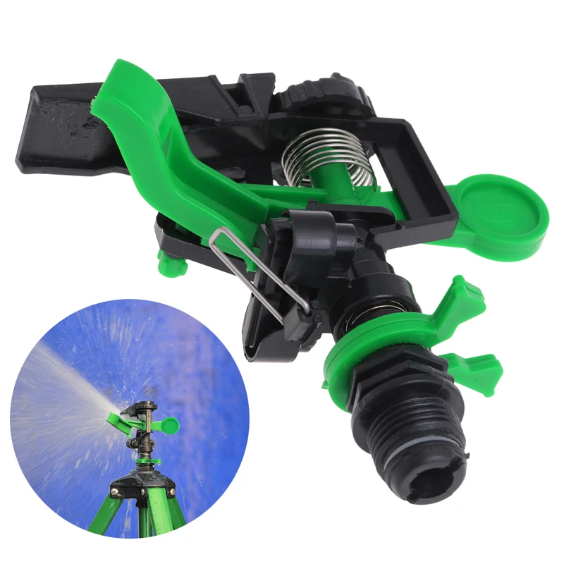 360 Degree Swing Garden Sprinkler Head Agriculture Irrigation Nozzle Water Hose G1/2''in Garden