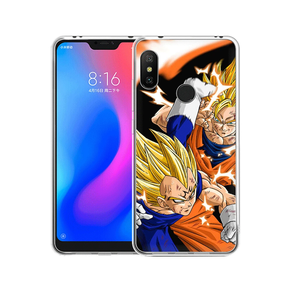 Мягкий чехол из ТПУ для Xiaomi Redmi Note 4 4X 5 6 Pro 5A Prime Dragon Bal Goku|Чехлы-накладки| |