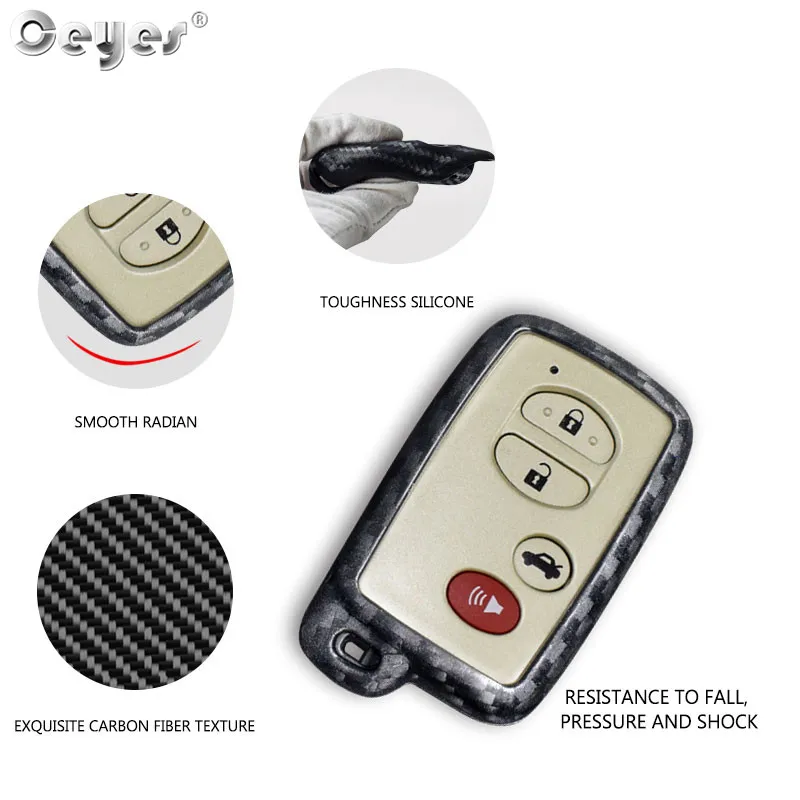 Carbon fiber key cover for TOYOTA (2)