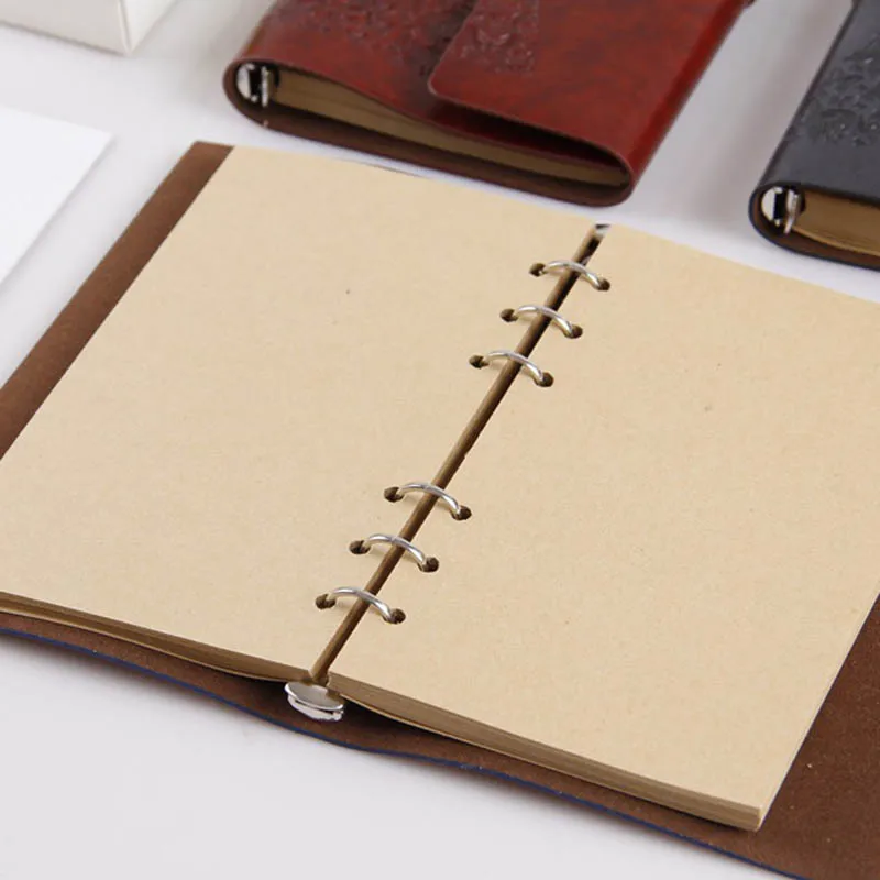

Refillable Notebook Journals,A6 Leather Bound Travel Diary Art Drawing Sketchbook Journals to Write in for Women/Valentine's D
