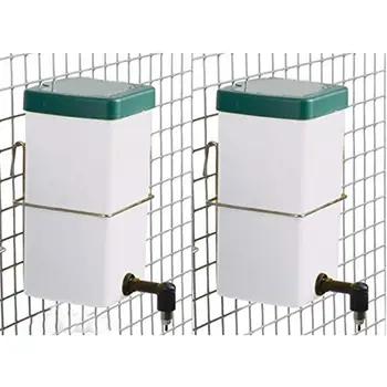 

1L Automatic Drinking Fountain Water Dispenser Non Drip Rolling Ball Type Water Fountain for Small Animal Rabbit Guinea Pig 20E
