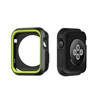 

Silicone Cover for Apple Watch Case 42mm 38mm Sport Band Strap Full Protection Case for iWatch Series 3/2/1