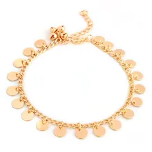 Золотой/Серебряный Круглый Boho ножной браслет ноги цепь лодыжки с колокольчиками летний браслет Подвеска для щиколотки сандалии с кисточками босиком пляж ноги невесты