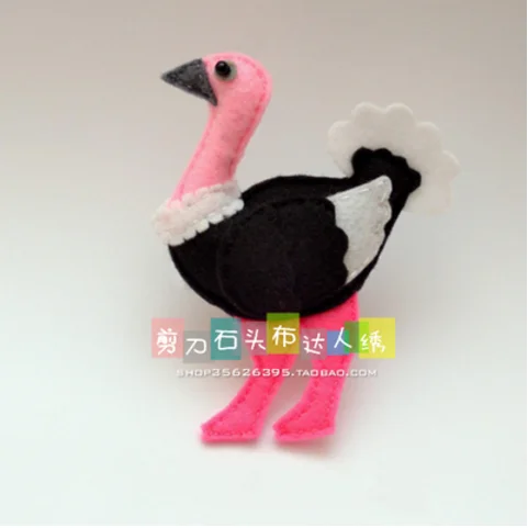 DIY forest birds and parrots. Fabric Felt kit Non-woven cloth Craft DIY Sewing set Handwork Material needlework JDSTB