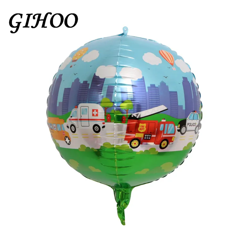 1 шт. 4D фольга автомобиль мир воздушные шары детский день рождения Baby Shower аксессуары детские игрушки подарки мероприятия Свадебная вечеринка поставки - Цвет: 4D