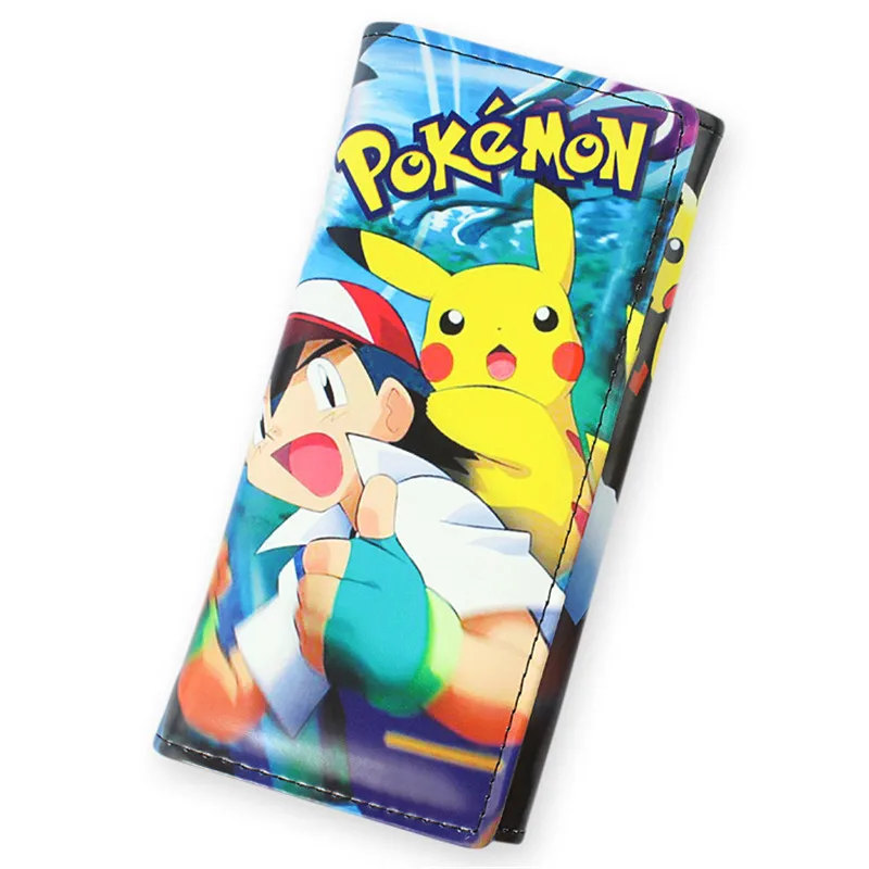 

Lovely Anime Long Wallet Pikachu Naruto One Pece Luffy Miku Sailor Moon beautiful Girl Student Billfold Purse with Cards Holder