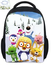 Vente chaude 13 Style Pororo Filles Sac À Dos Garçons Filles de Bande Dessinée Enfants Corée Du Sac d’école Nouveau Design Cadeau Pour Enfants Livraison Gratuite C107