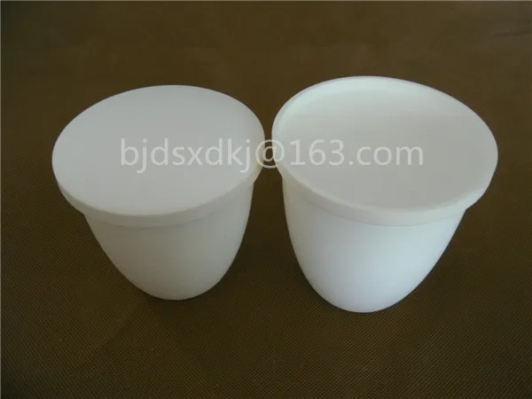 

99.3% alumina crucible / 300ml / with lids / Arc-Shaped / corundum crucible / Al2O3 ceramic crucible / Sintered crucible