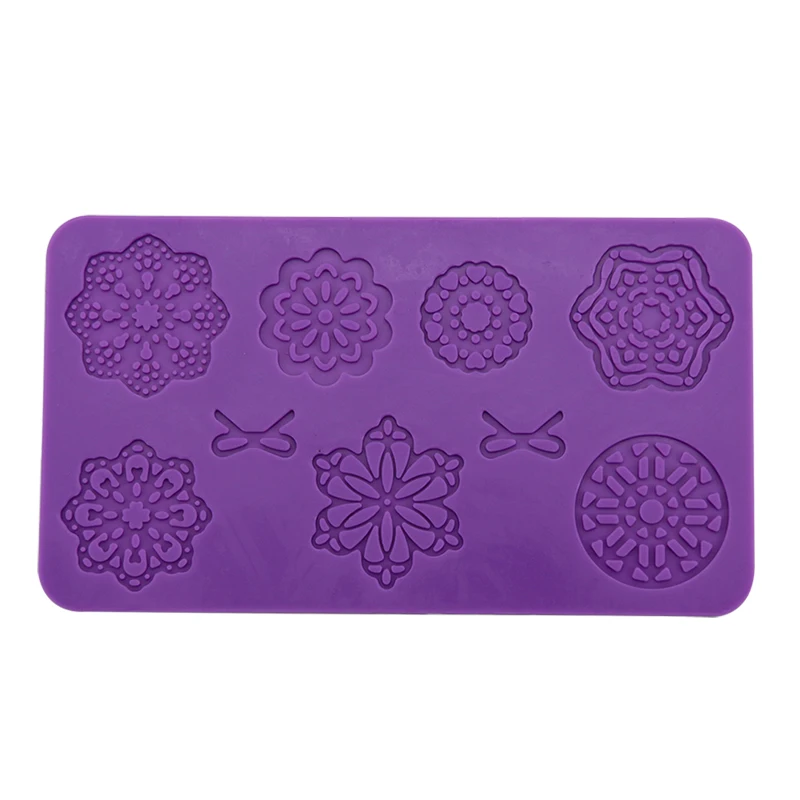 Silicone Embossed Printing Cake Molds Lace Cake Decorating