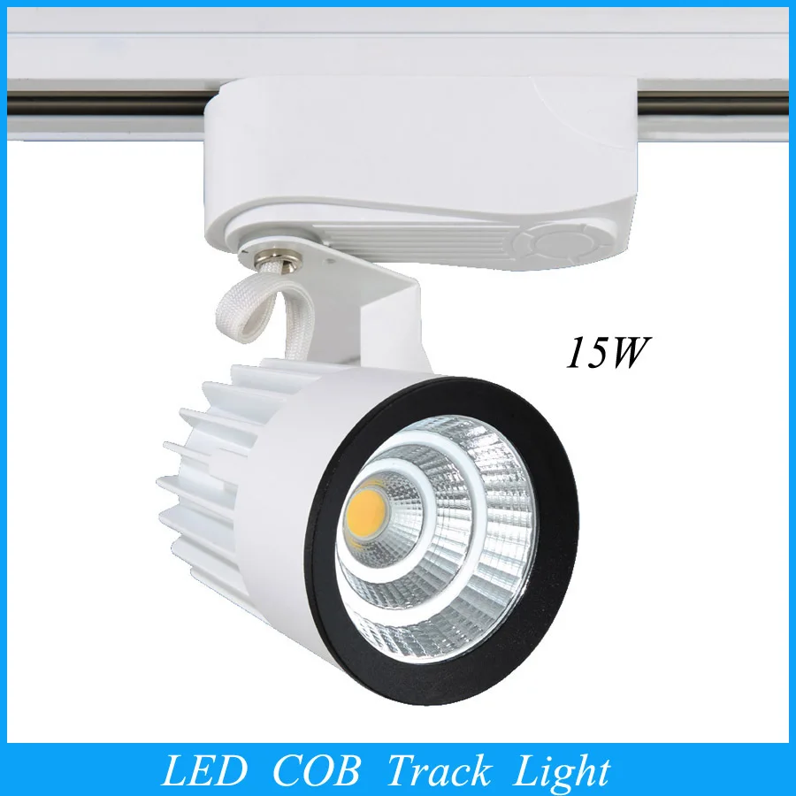 15W COB Led Track Light Spot Wall Lamp Soptlight Tracking led AC85-265V light clothes store exclusive shop spotlight | Лампы и