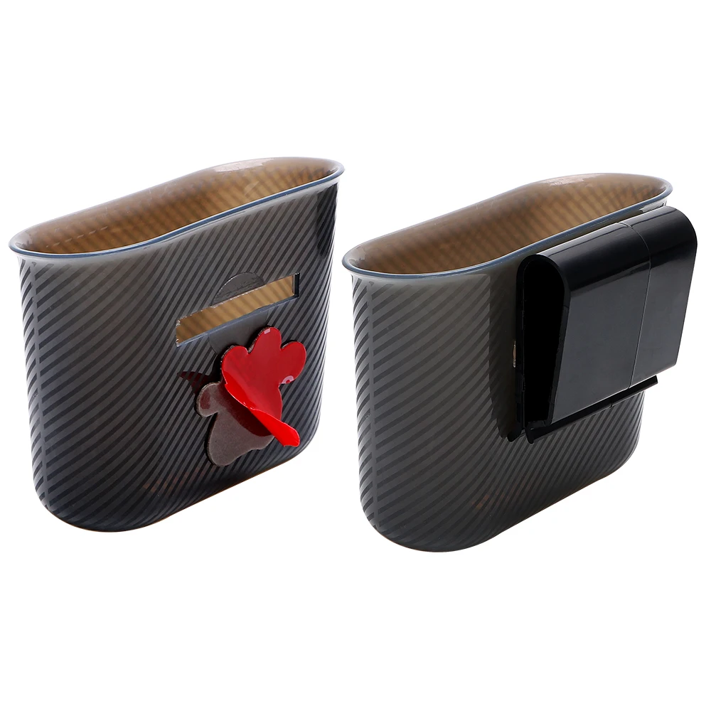 YOSOLO Car Storage Box Auto Organizer Garbage Mesh Card Phone holder Trash Bin Phone Charger Cradle Door Side Hanging Pocket