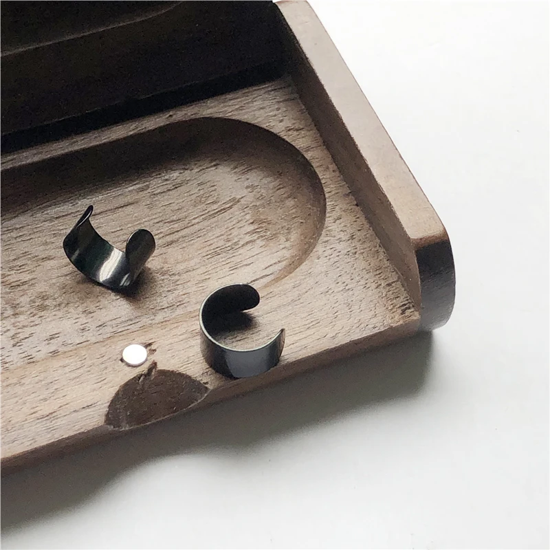 UVW003 2pc Stainless Steel Earrings Non-Piercing Ear Bone Clip On Earring for Women Fake Ear Cuff Helix Tragus Piercing Jewelry