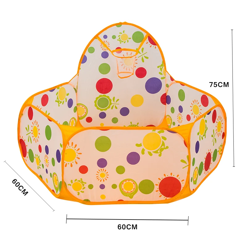 Polka-Dot-Folding-Play-Toy-Tents-Portable-Ball-Pool-Kids-Playpen-Shoot-Basketball-Hexagon-Ball-Play
