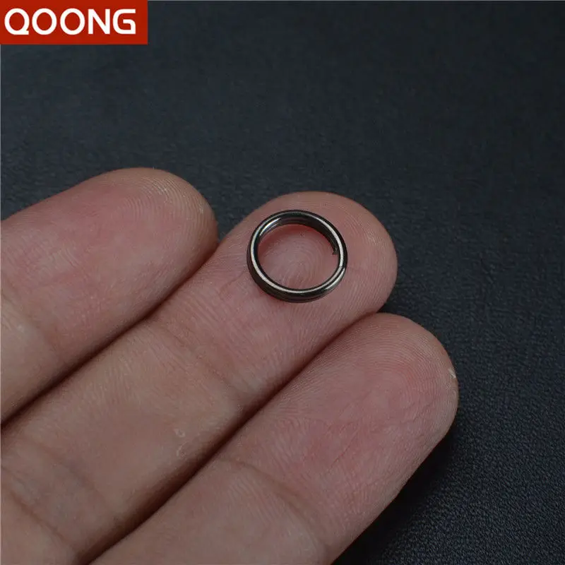QOONG 100 шт./лот DIY аксессуары Ультра маленький Марганцевый Стальной Брелок