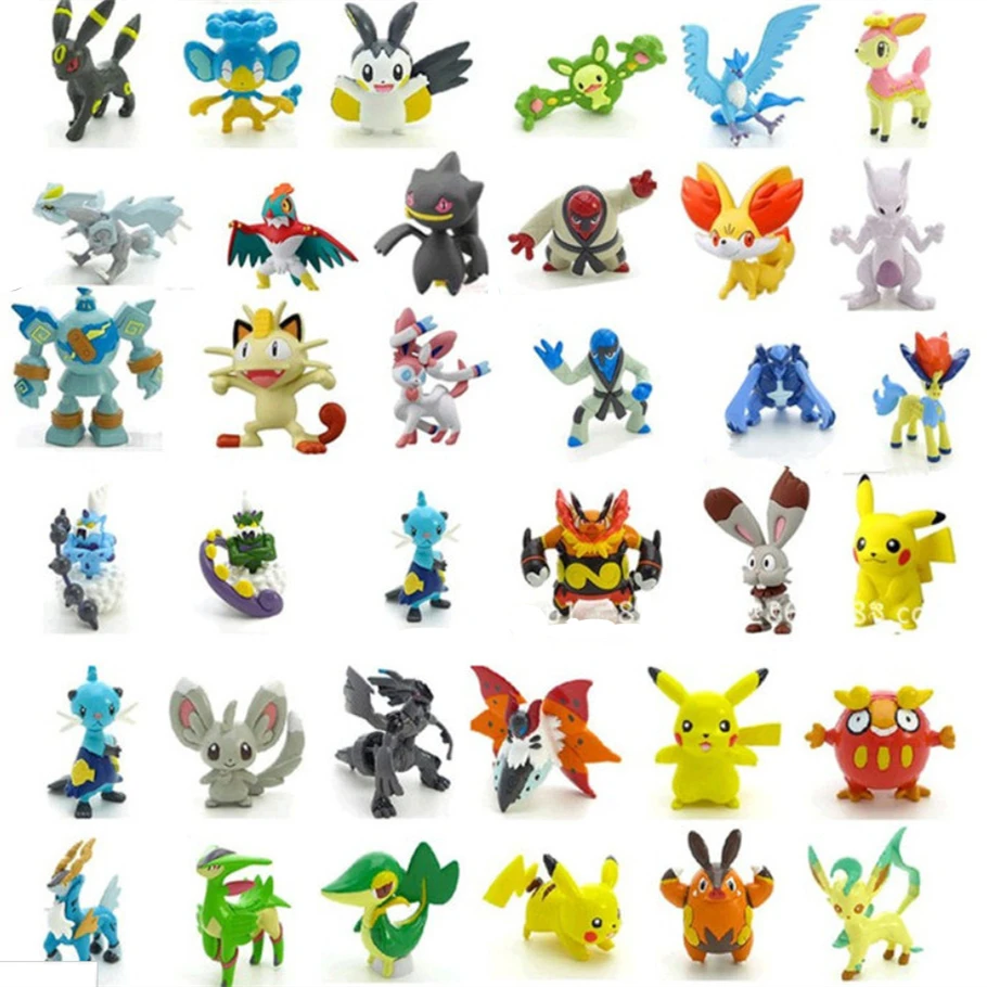 24pcs/set Pokeball Figures Model Cute Mini Pikachu Monster Toys Random Brinquedos Collection Anime For Kids#B | Игрушки и хобби