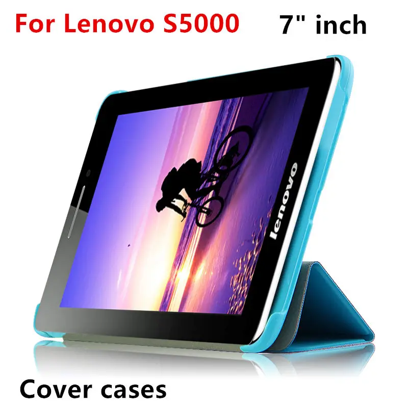 

Cover Case For Lenovo S5000 7"inch Smart Protective covers Leather Tablet s5000 S5000-H S5000F H Cases PU Protector Sleeve case
