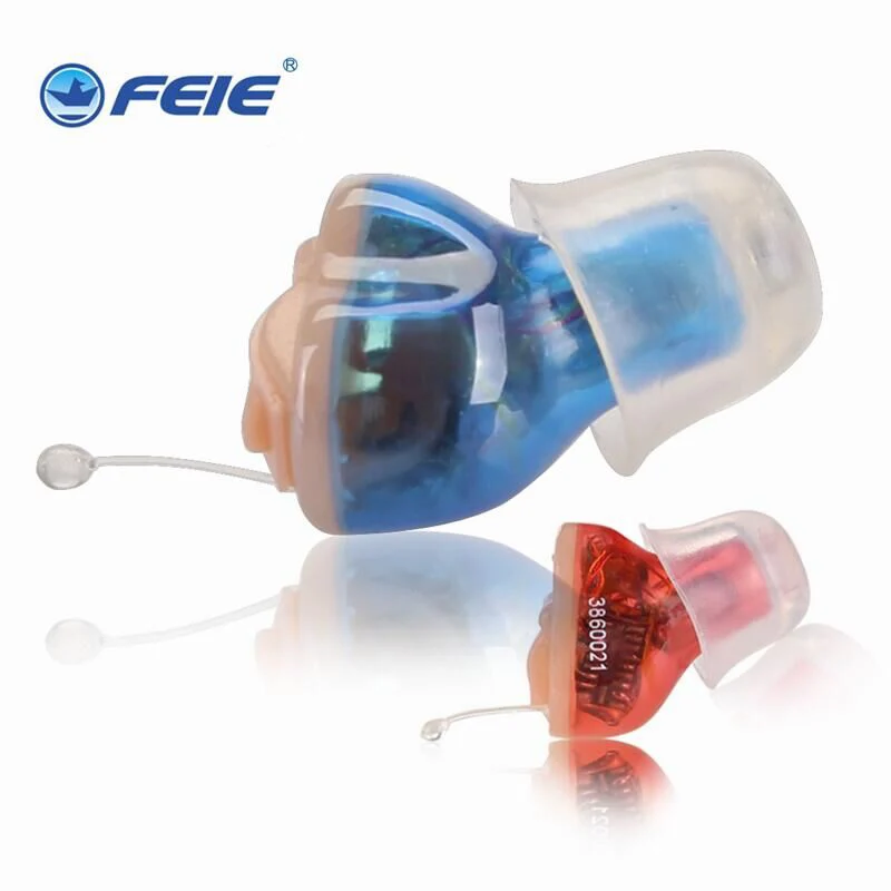 Feie Noise Reduce Amplifier Mini Digital CIC Invisible Hearing Aids Hearing Loss Present S-13A With Three Size Earplugs 2017 new technology feie digital hearing aids in the ear canal with noise reduction s 16a free shipping