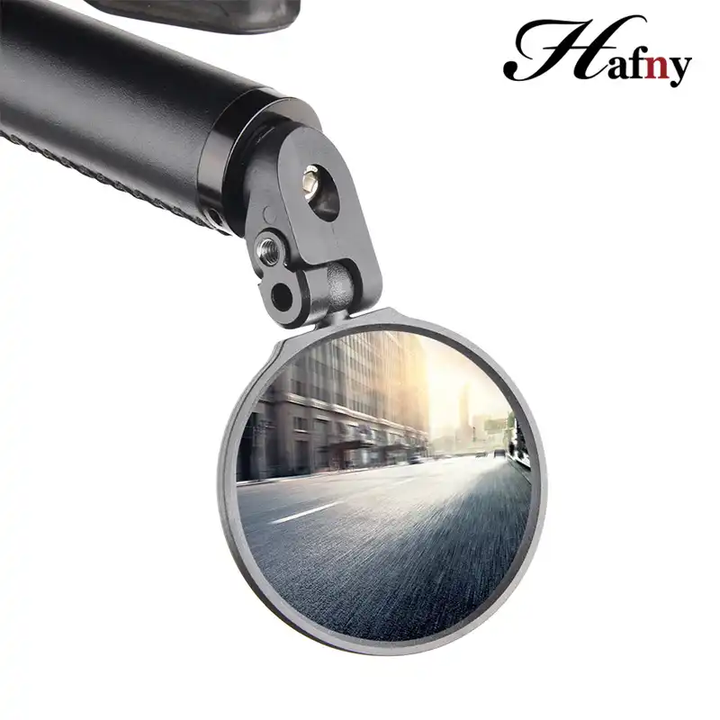 Safe Rearview Mirror Hafny Bar End Bike Mirror Stainless Steel Lens
