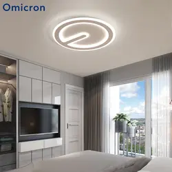 Omicron современный простой светодио дный LED люстры гладить круглый кофе белый Творческий лампы для гостиная спальня дома люстра светильники