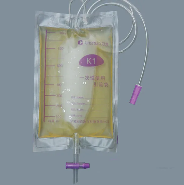 1000ml disposable Thick drainage urine bag no backflow urine collection bag Incontinence drainage