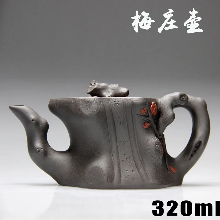 

320CC Large Capacity Authentic Tea Pot Zisha Masters Handmade Purple Clay Chinese Kung Fu Crafts With Gift Box