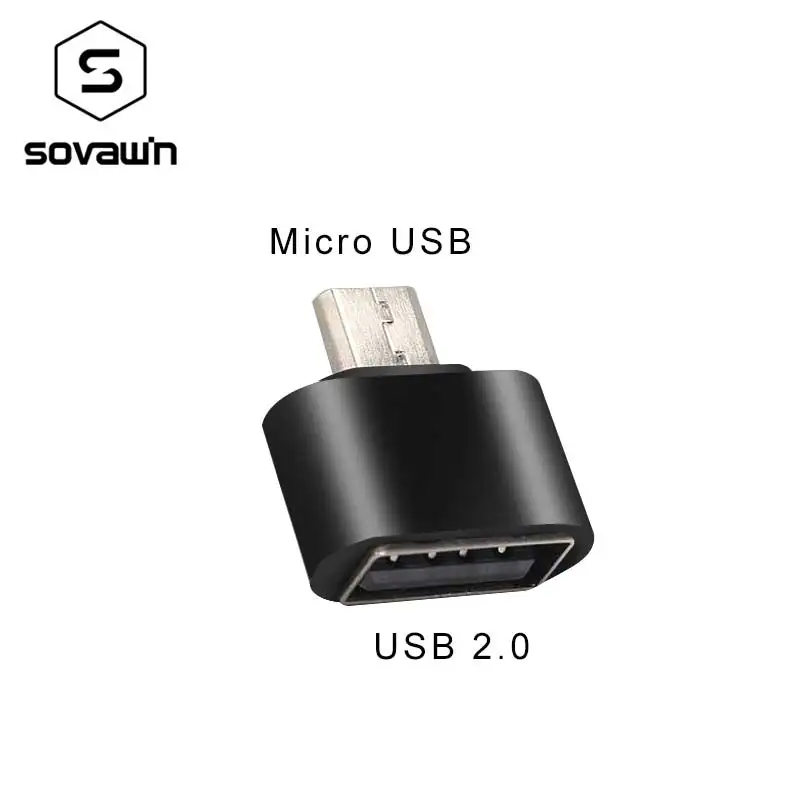 Sovawin микро USB штекер к USB Женский мини-адаптер OTG конвертер для Android смартфона для USB флэш-накопителей для геймпада