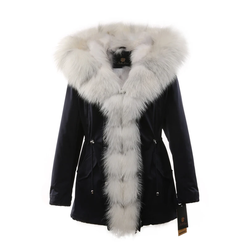 

Womens winter parkas coat jacket fox raccoon fur detachable all fur liner green black beige golden white blue red collars 17053