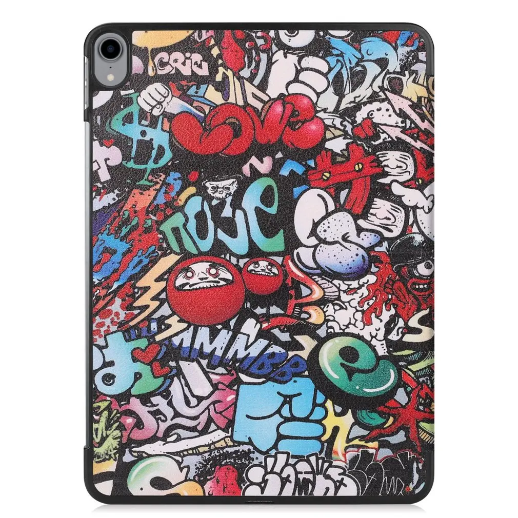 

For 2018 ipad Pro 11 silk sn flat leather case with sleep anti-scratch Unique design impact protective case