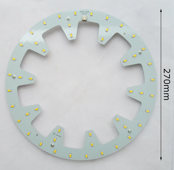 1 упаковка круглый 24 Вт Светодиодный светильник светодиодный PCB светодиодный techo светодиодный Теплый Холодный белый светодиодный круглый светильник = 50 Вт 2D трубка 120 в 220 в 230 в 240 в