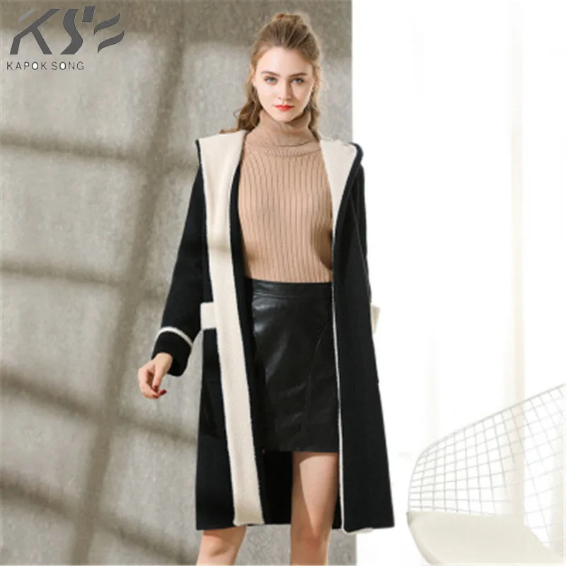 

Winter new coat, fleece, double sided, undercoat, loose, long hat.