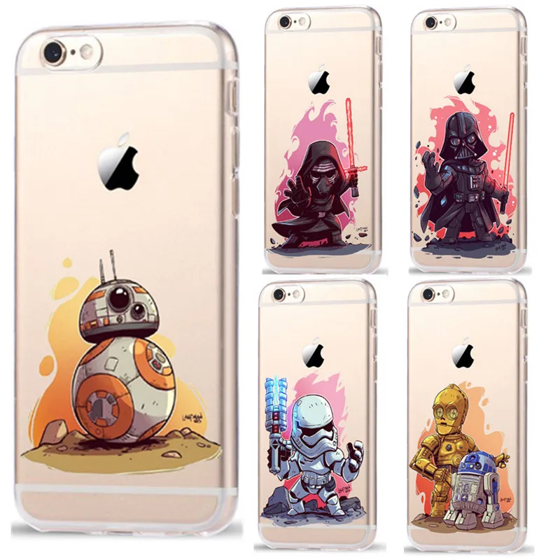 Чехол для телефона RUICCASE Star Wars с героями мультфильмов KyloRen BB-8 Apple iPhone 6 6S 7 8 Plus X 5 5S SE