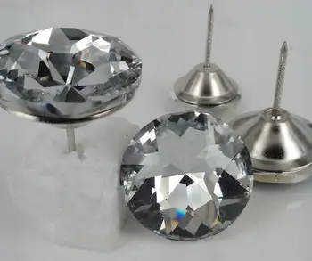 

200Pcs Gem flower Crystal Nails Button Tacks Studs Pins Glass Rhinestone Buttons Sofa Wall Decoration Furniture Accessories