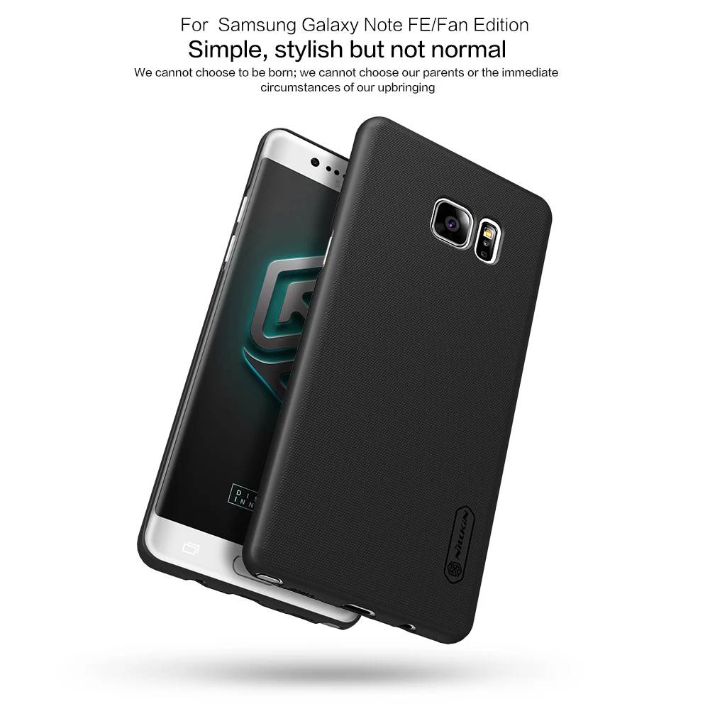 Чехол для samsung Galaxy Note FE(Fan Edition) NILLKIN Super Frosted Shield back cover с подарком