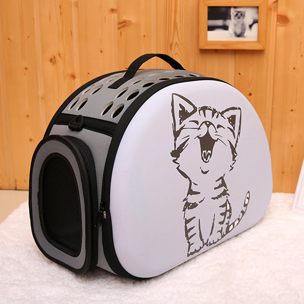 

3D Pattern Mesh Portable Fashion Foldable Handbag Sleeping Shoulder Pet Bag Puppy Cat Carrier House Travel Small Outdoor