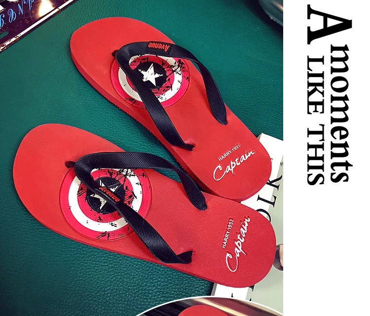 Г. Тапочки Летние вьетнамки со звездами, мужские удобные нескользящие туфли на плоской подошве Мужские Пляжные шлепанцы Shengfeng