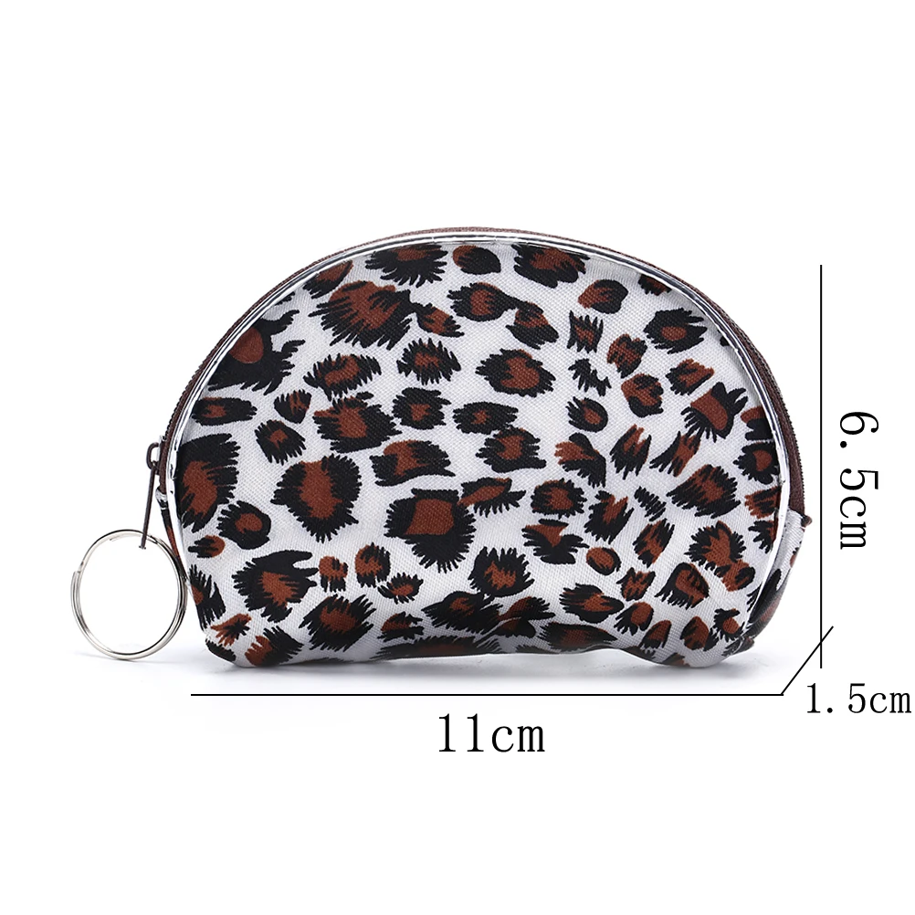 2 шт. женская сумка-клатч для монет кошелек винтажный Леопардовый маленький кошелек Персиковое сердце молния кошелек случайный