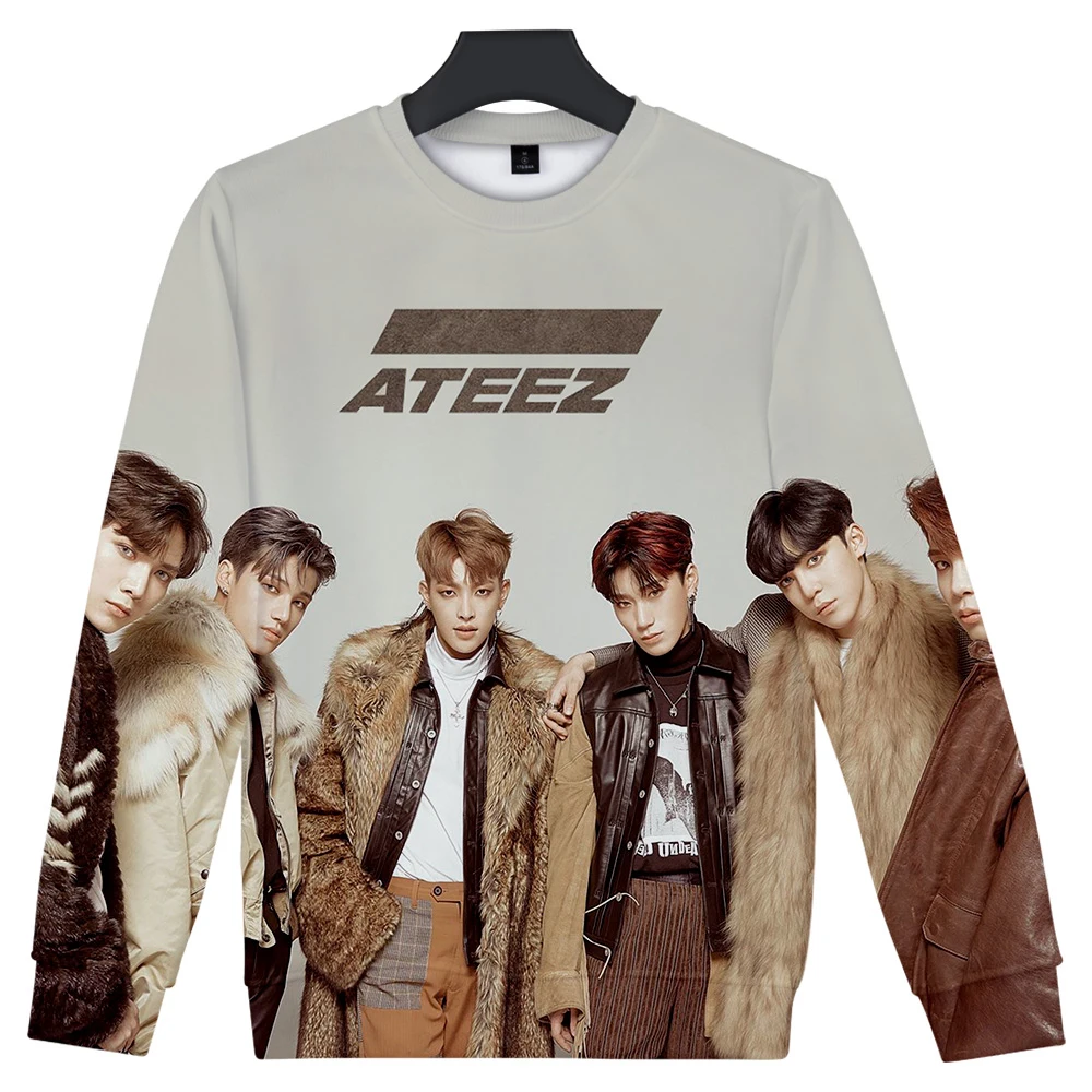 Повседневная Толстовка Kpop atoez Idol 3D свитшот в стиле Харадзюку Hongjoong Seonghwa Yunho Yeosang San