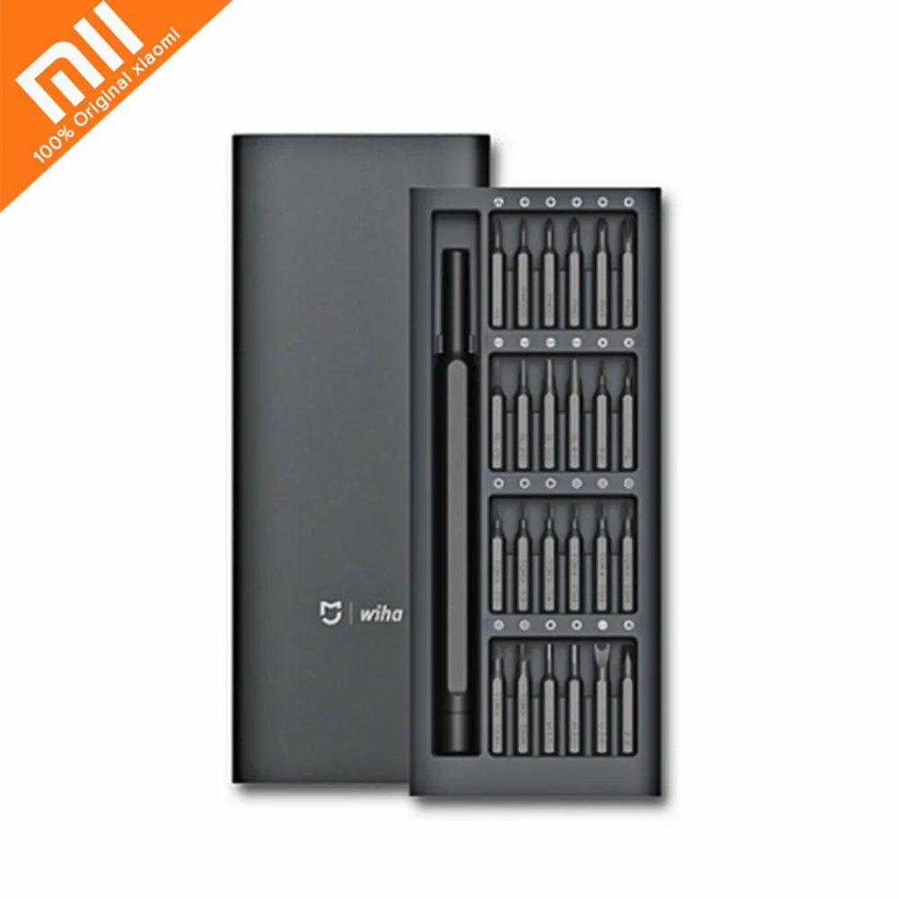 

Xiaomi Wiha 24 in 1 Precision Screw Driver Kit for Repairing Work Alluminum Box xiaomi smart home Kit 60HRC Magnetic Bits