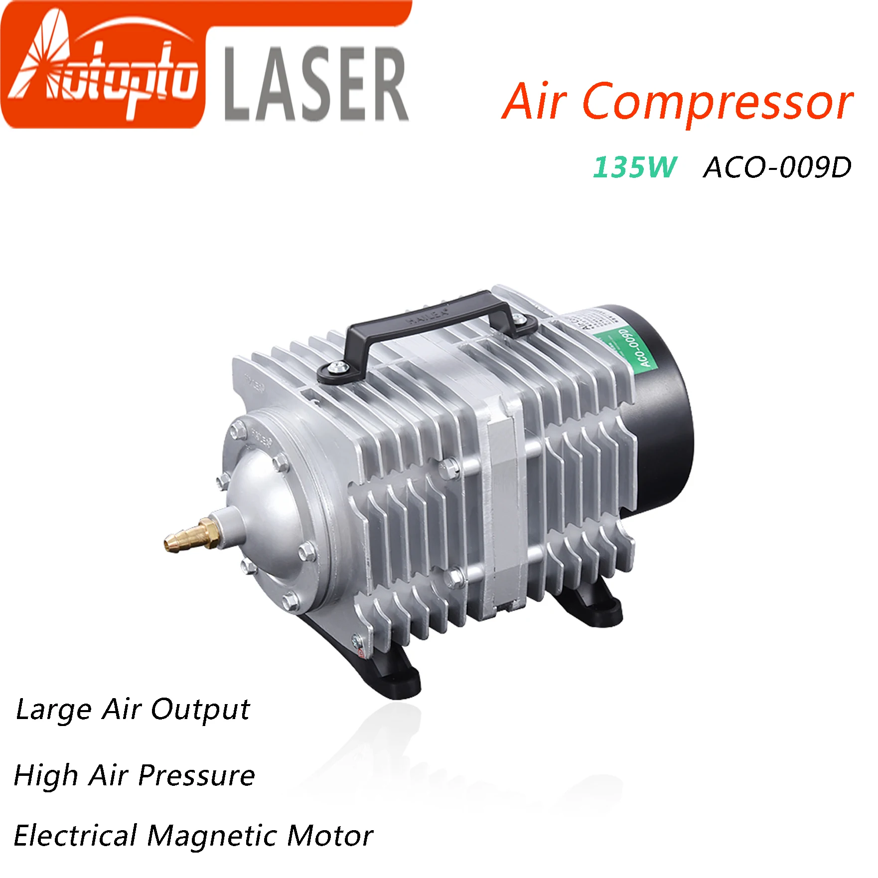 

135W Air Compressor Electrical Magnetic Air Pump for CO2 Laser Engraving Cutting Machine ACO-009D