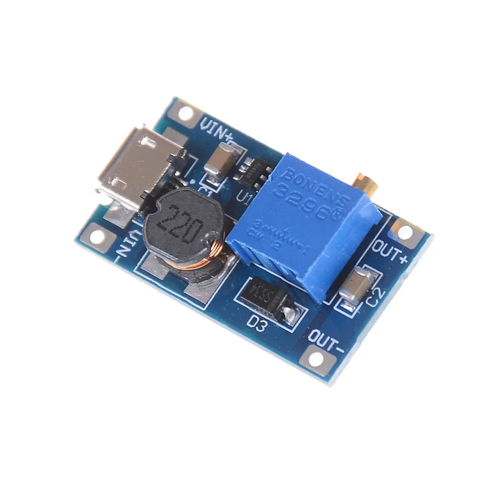MT3608 DC Step Up усилитель конвертера Питание модуль Boost повышающий доска MAX Выход 28V 2A